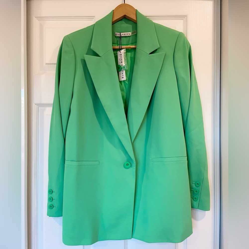 NWT $495 Alice and Olivia Denny Boyfriend Blazer